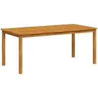 vidaXL Garten-Esstisch 180x90x75 cm Massivholz Akazie