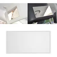 Alle Hersteller Tragbare Auto Sonnenschirm Make-up Spiegel Edelstahl Vanity Spiegel, Größe: 110 x 65mm