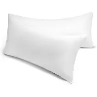 Yumeko Kopfkissen Recycelte Semi-Daunen 35x160 Wit - Eco, Bio & Fairtrade