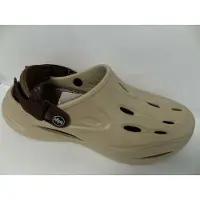 Boxx Clog aus Synthetik in Beige mit Klettverschluss, absatzlos, als Hausschuh