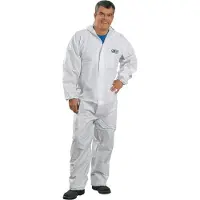 Prosafe 2 Einweg-Overall, Kapuze, antistatisch, weiß PS2-XXL , 1 Karton = 50 Stück, Größe XXL, PSA Kategorie 3