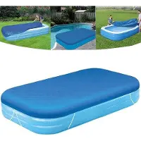 OEM Opblaasbare Rechthoekige Zwembadabdeckung 262x175cm Blauw