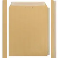 Clairefontaine 100x Versandtaschen haftklebend Kraft mit verstärktem Rücken 260x330mm/B4 120g - Braun 7854C