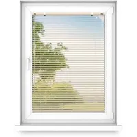 Fart Produkt time4blinds - Jalousien Fenster Innen ohne Bohren, Alu Jalousie Aluminium Rollos, Gold Glanz, Rechts, 800x1100