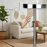 Northpoint LED Stehleuchte dimmbar mit Gestensteuerung 700 Lumen warmweiß 3000K moderne Wohnzimmerlampe Metall Stehlampe innen Designlampe Schlafzimmer