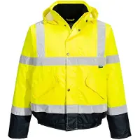 Portwest Warnschutz Pilotenjacke S266" 300D Industrie Warnschutzkleidung - Gelb/Marine S"