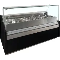 Tefcold Bedienungstheke SPID200 l Schwarz RAL9005