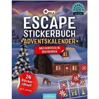 Ars Edition Escape-Stickerbuch - Adventskalender - Das Versteck in den Bergen