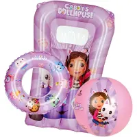 Gabby's Poppenhuis HAPPYPEOPLE Gabby's Dollhouse Strandset, bestehend aus: Strandball, Schwimmring, Kindermatratze