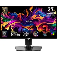 MSI MAG 271QP QD-OLED X28, 67,3 cm (26.5"), 2560 x 1440 Pixel, Wide Quad HD, QD-OLED, 0,03 ms, Schwarz