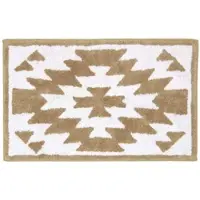 Homescapes BADEMATTE 50/80 cm Ethno-Muster, Baumwolle