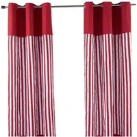 Homescapes ÖSENVORHANG Streifen blickdicht 2er-Set, 137/228 cm