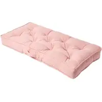 Homescapes SITZAUFLAGE für Zweisitzer-Sofa 100 x 48 cm – dickes Sitzkissen rosa