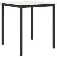 vidaXL Esstisch Weiß 70 x 70 x 75 cm Massives Kiefernholz