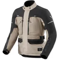 REV'IT! Revit Outback 5 H2O wasserdichte Motorrad Textiljacke, sand/schwarz, XL