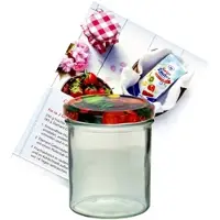 MamboCat 12er Set Sturzglas 350 ml Marmeladenglas Einmachglas Einweckglas To 82 Obst Deckel incl. Diamant-Zucker Gelierzauber Rezeptheft