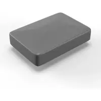 Qualinos 10 Stück Pfostenkappen 60 x 40 mm Silber 9006 Flachdach für Rechteckrohr UV stabil