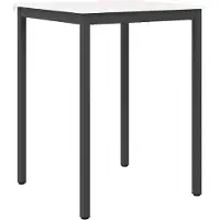 vidaXL Bartisch Weiß 80 x 80 x 105 cm Massives Kiefernholz