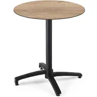 Oviala Runder neigbarer Gartenbistrotisch 70 cm 4 Sitzplätze Eiche - Opera