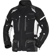 Büse Highland III wasserdichte Damen Motorrad Textiljacke, schwarz/hellgrau, 34