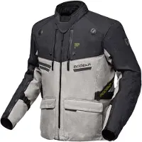Modeka Atlaz Motorrad-Textiljacke, hellgrau/schwarz, XL