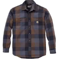 Carhartt Hemd Herren Everett Loose Longsleeve Plaid Shirt Navy-S