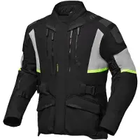Modeka Striker III Motorrad-Textiljacke, schwarz/gelb, 6XL