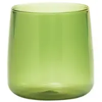 Zafferano Gläserset (6er-Set) aus mundgeblasenem Borosilikatglas, grüne Farbe, elegantes und robustes Design für einen modernen und vielseitigen Tisch