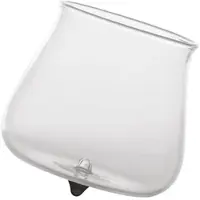 Zafferano Pirolo-Serie, 6er-Set Trinkgläser aus schwarzem Borosilikatglas, schräges und drehbares Design für einen eleganten und raffinierten Tisch