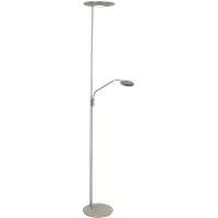 Steinhauer Zenith 2 4394 LED-Deckenfluter mit Leselicht-Stahl-mit Tunable White (2200K - 4000K)