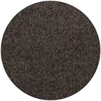 Carpetsale24 Runder Teppich 200 cm Braun, Einfarbiger Kurzflor Schlingenteppich für Wohnzimmer, Esszimmer oder offenen Wohnbereich, Modern