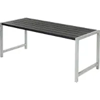 Plus Plankentisch 186x77x72cm schwarz rechteckig