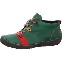 Rieker Damen Stiefelette Ziernähte Schnürschuh 52507, Größe:38 EU, Farbe:Grün
