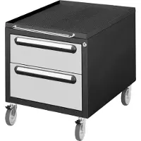 Stier Rollcontainer Premium mit 2 Schubladen BxTxH 480x600x540 mm