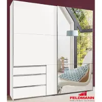 Wimex Schwebetürenschrank Kleiderschrank Level 2-türig weiß 200cm