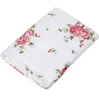 Homescapes DUSCHTUCH Blumen weiß 70/130 cm