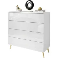 Lookway KOMMODE AURA PUSH OPEN mit Schubladen Beinfarbe – Gold