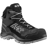 Haix Sicherheitsstiefel BLACK EAGLE Safety 410 | C, GTX, grey 610047, Farbe:schwarz,grau, Größe:UK 8.0 / EU 42