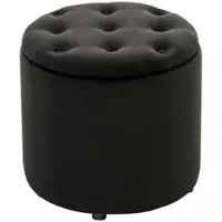 DELUKE Sitzhocker CUTUN Samt Schwarz 44x44x42cm Hocker Schlafzimmer Polsterhocker Wohnzimmer Sitzbank Esszimmer