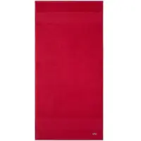 Lacoste Frottier Handtücher Lecroco Badetuch 100x150 cm | rouge - rot