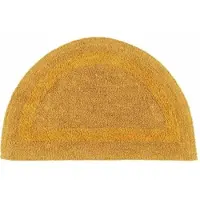 Homescapes BADEMATTE halbrund 50/80 cm, 100% Baumwolle, wendbar