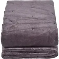 Homescapes SAMT-KUSCHELDECKE 120/150 cm, Baumwolle wattiert