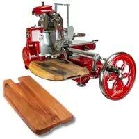 Berkel Volano Tribute Rot, Schwungradmaschine ‚Äì Wundersch√∂ne Aufschnittmaschine + Fassholzbrett Unikat