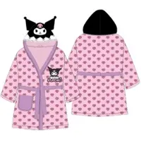 Cofi1453® Kuromi Kapuzenbademantel für Kinder Rosa 98/104 mit Tasche