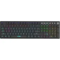IBox AURORA K-6, Kabellos, RF Wireless + Bluetooth, Mechanischer Switch, QWERTY, RGB-LED, Schwarz