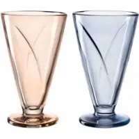 Leonardo Dessertschale Cono Blue / Apricot 360 ml (4er Set)