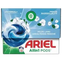 Ariel Waschmittel-Pods »UNIVERSAL+ Allin1 PODS Frische Baumwollblüte« 15 WL grau
