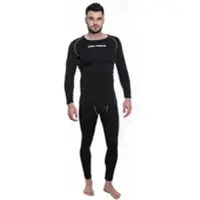 Kirkjubøur M KJ-21|"Hafjall" Herren Thermounterwäsche Set 2-tlg. schwarz