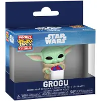 Funko POP! Pop The Mandalorian & Grogu Star Wars Schlüsselanhänger Kinder One Size