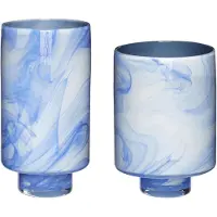 Hubsch Cloud Vaces Blau/weiß (2er Set) | 281202